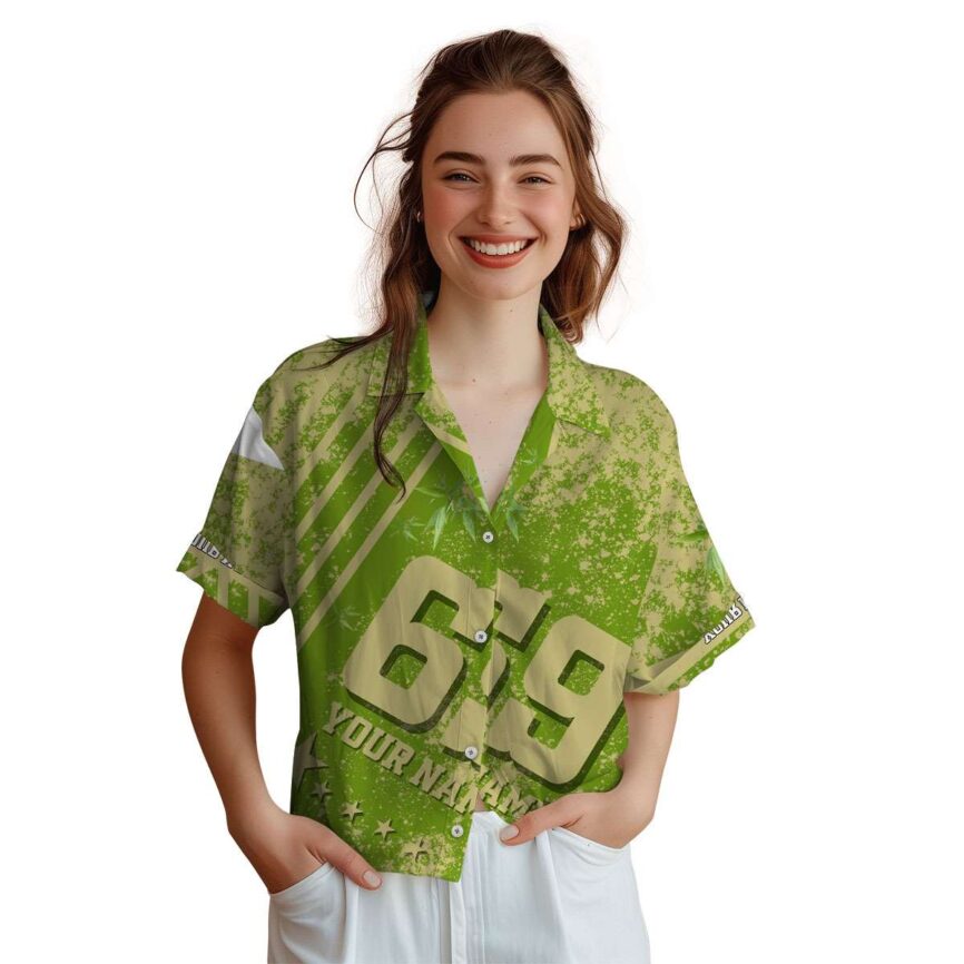 Personalized Bamboo Stripe Burst Hawaiian Shirt Top rated