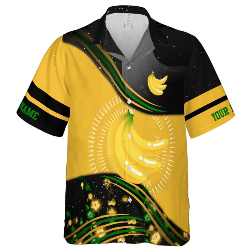 Personalized Banana Dynamic Swirl Hawaiian Shirt Fashion forward
