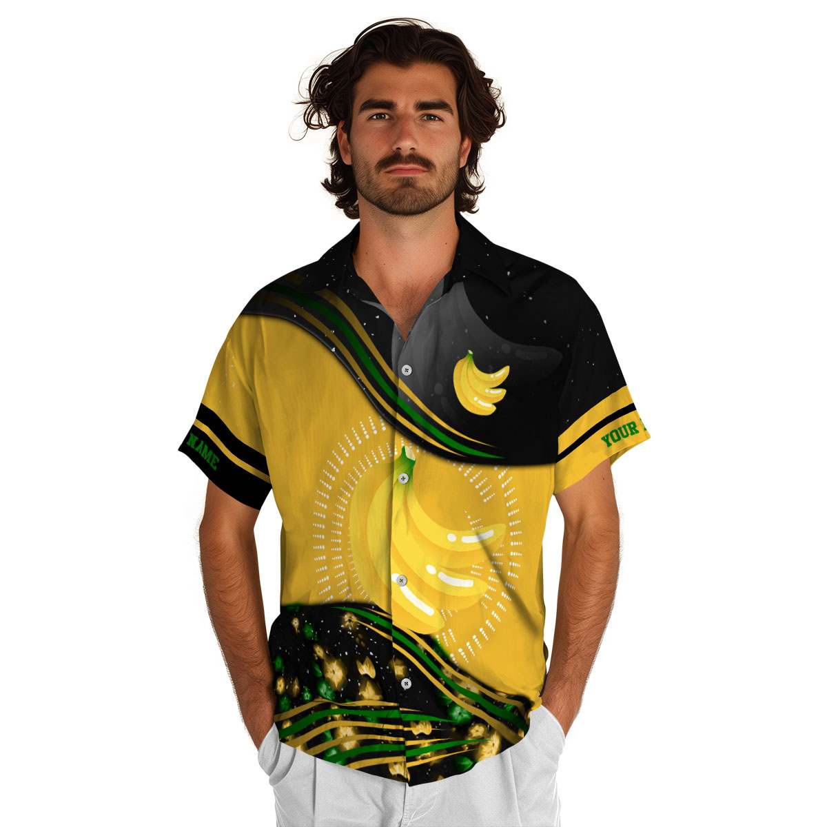 Personalized Banana Dynamic Swirl Hawaiian Shirt New Arrival Personalized Banana Dynamic Swirl Hawaiian Shirt New Arrival