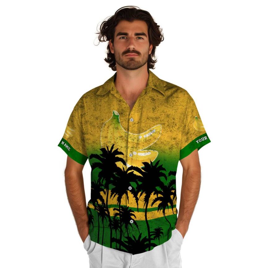 Personalized Banana Sunset Gradient Hawaiian Shirt New Arrival