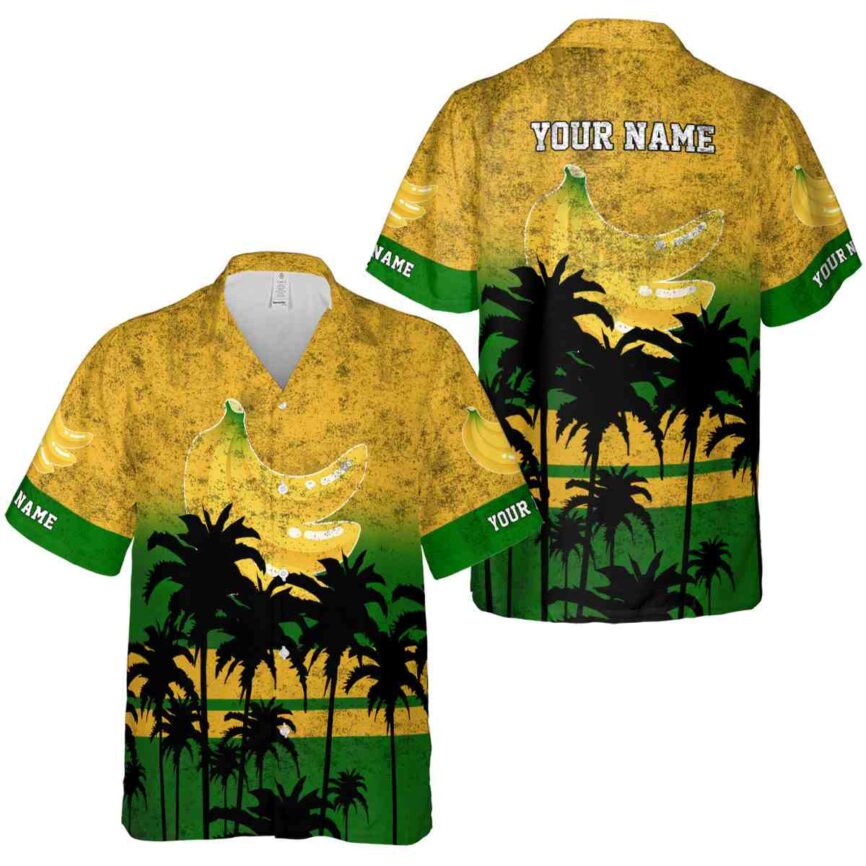 Personalized Banana Sunset Gradient Hawaiian Shirt Premium grade