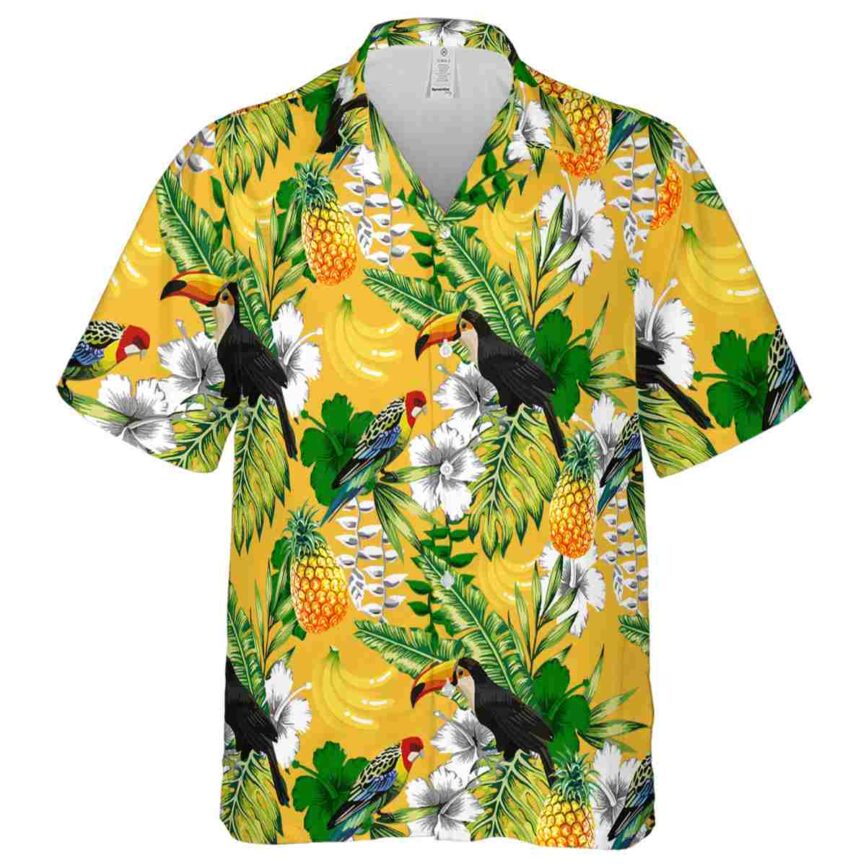 Personalized Banana Toucan Bird Hawaiian Shirt Fashion forward