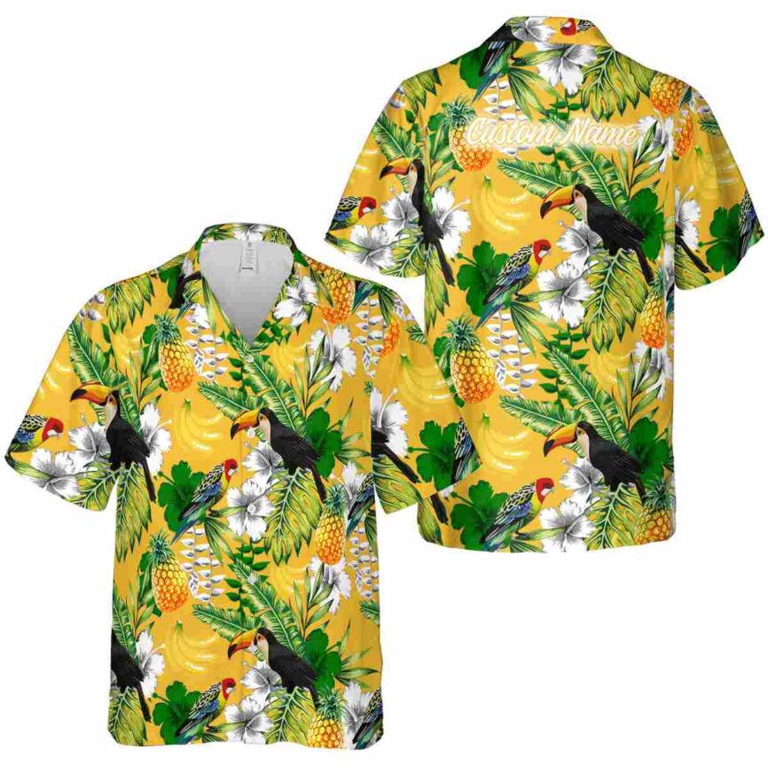 Personalized Banana Toucan Bird Hawaiian Shirt Premium grade