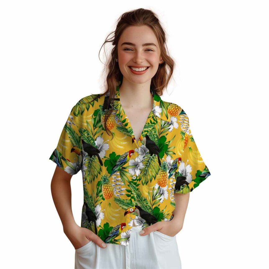 Personalized Banana Toucan Bird Hawaiian Shirt Top rated