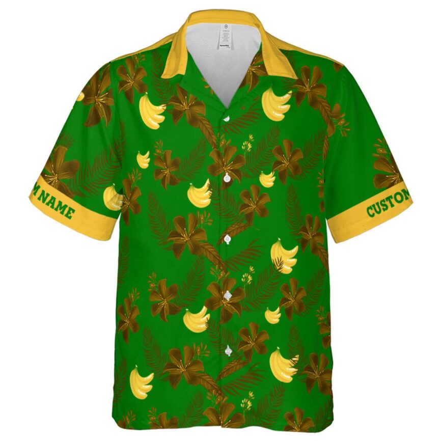Personalized Banana Tropical Flower Hawaiian Shirt Fashion forward