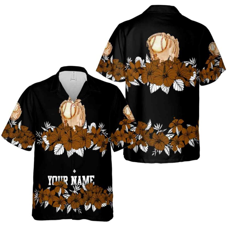 Personalized Baseball Hibiscus Band Hawaiian Shirt Premium grade