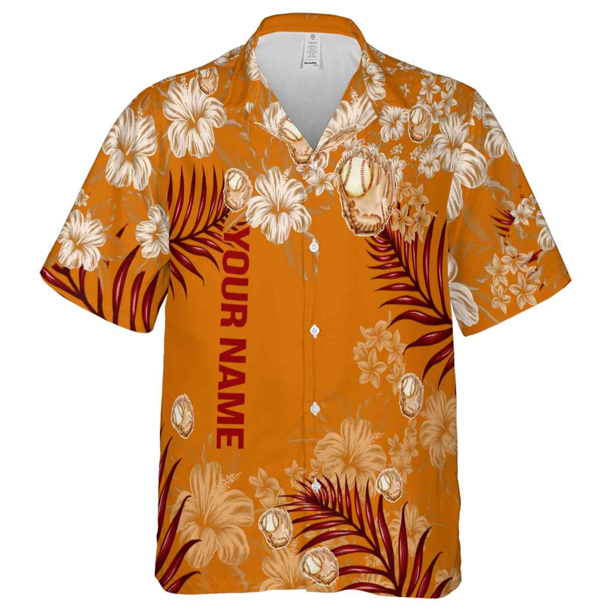 Personalized Baseball Hibiscus Pattern Hawaiian Shirt Fashion forward Personalized Baseball Hibiscus Pattern Hawaiian Shirt Fashion forward