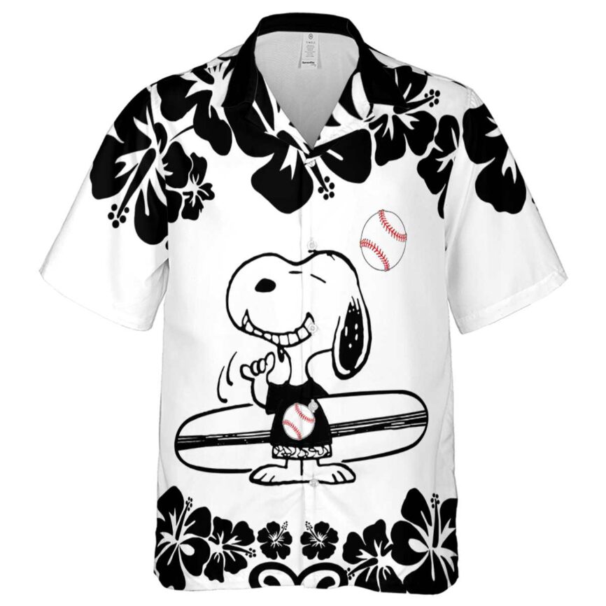 Personalized Baseball Surfing Snoopy Hawaiian Shirt Fashion forward
