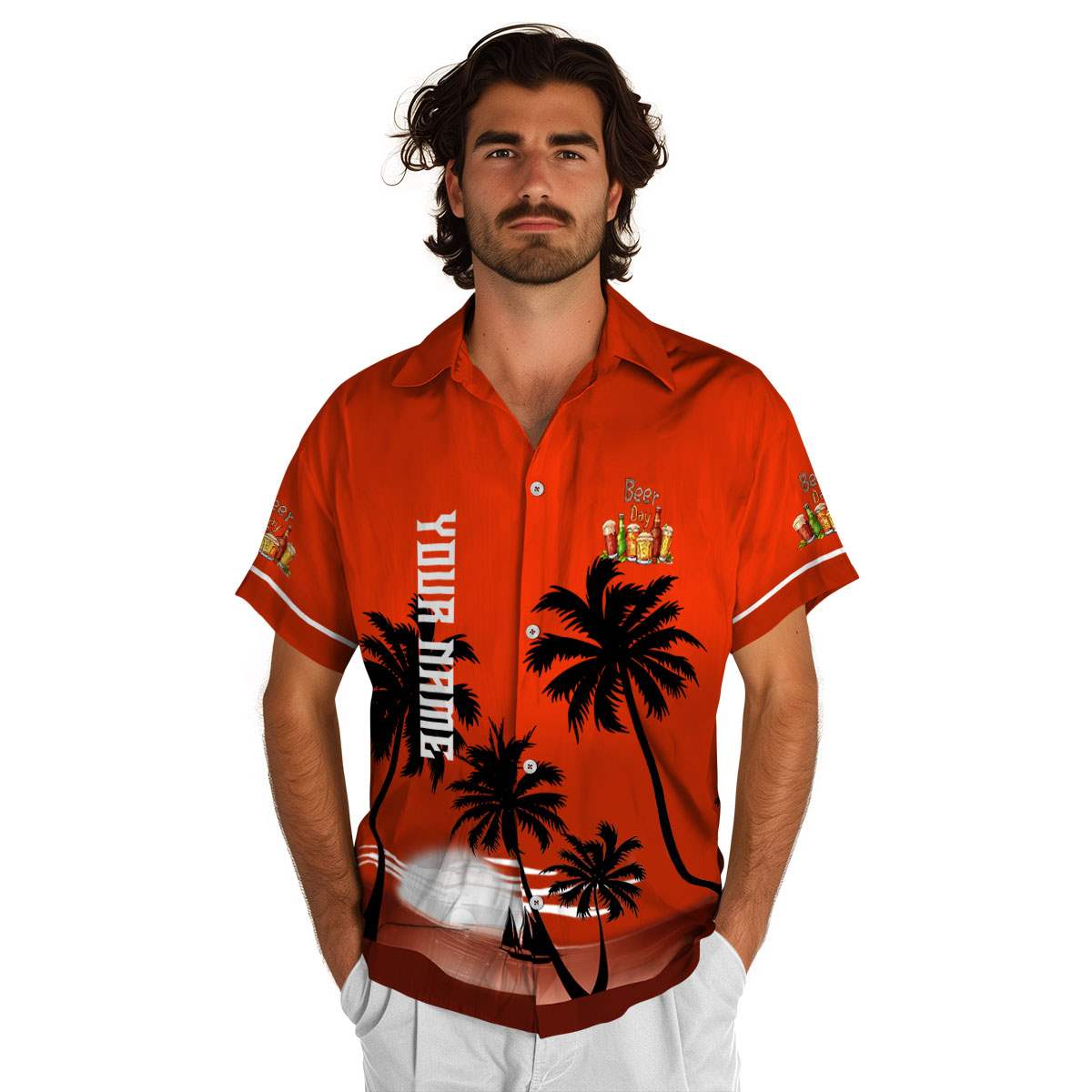 Personalized Beer Ocean Sunset Hawaiian Shirt New Arrival Personalized Beer Ocean Sunset Hawaiian Shirt New Arrival