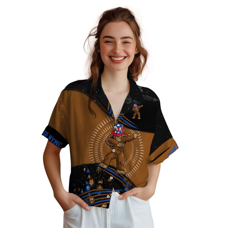 Personalized Bigfoot Dynamic Swirl Hawaiian Shirt Top rated