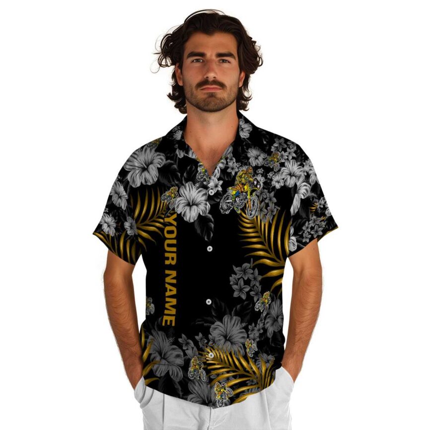 Personalized Biker Hibiscus Pattern Hawaiian Shirt New Arrival