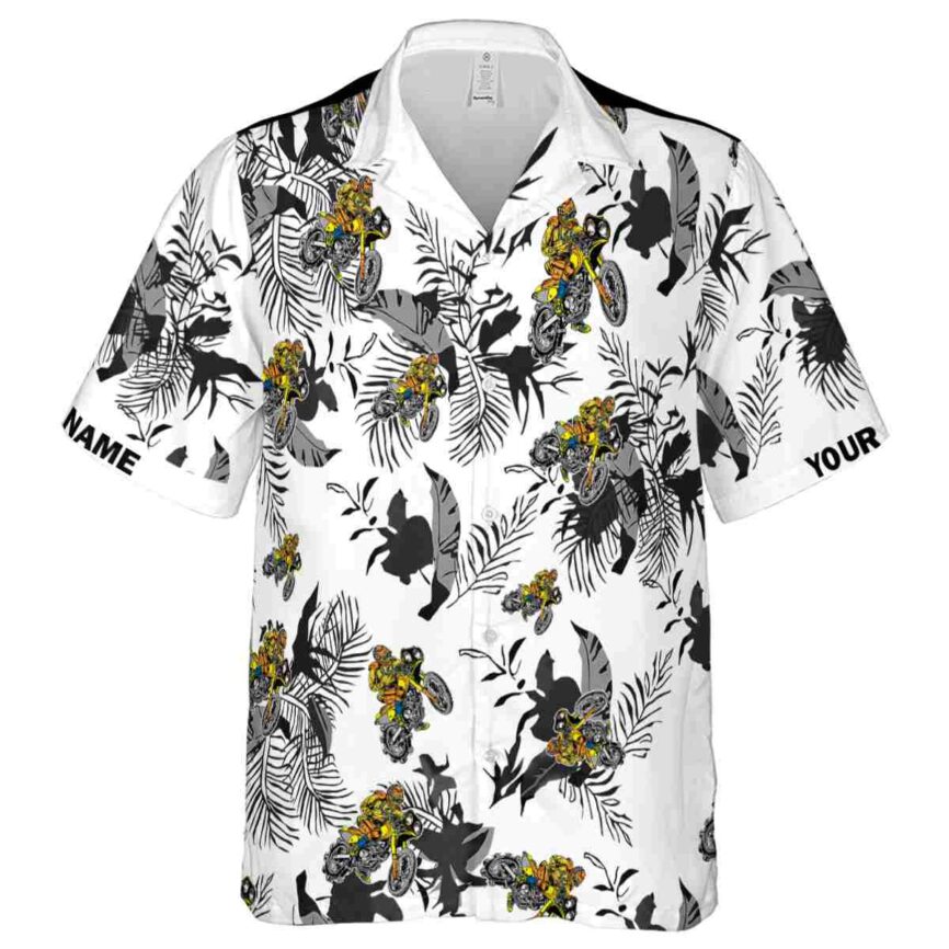 Personalized Biker Leafy Accents Hawaiian Shirt Fashion forward
