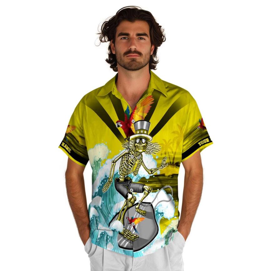 Personalized Bird Grateful Dead Motif Hawaiian Shirt New Arrival