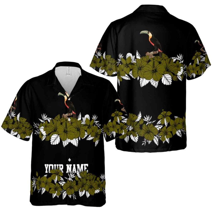 Personalized Bird Hibiscus Band Hawaiian Shirt Premium grade