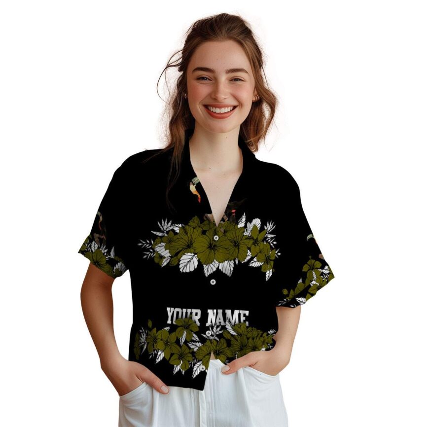 Personalized Bird Hibiscus Band Hawaiian Shirt Top rated