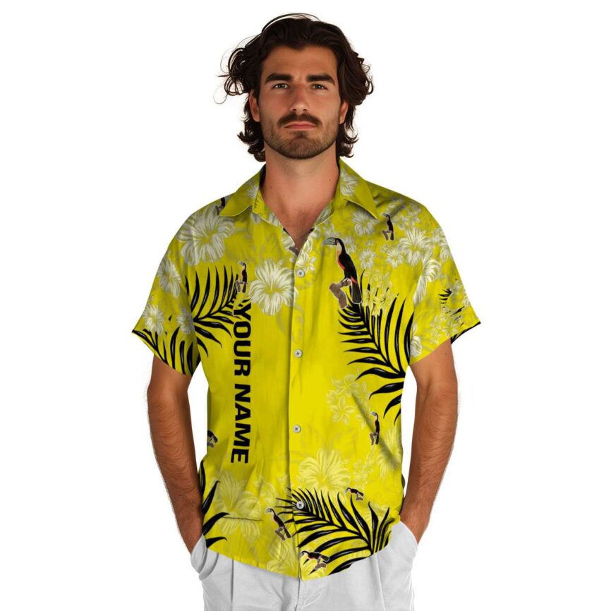 Personalized Bird Hibiscus Pattern Hawaiian Shirt New Arrival