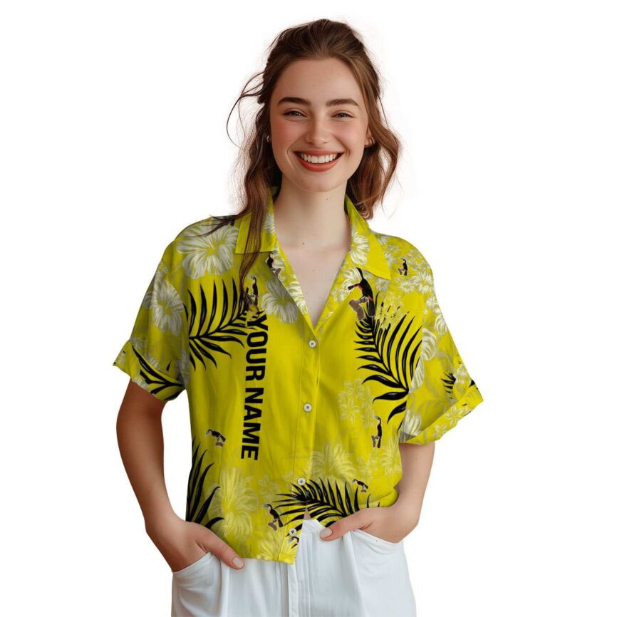 Personalized Bird Hibiscus Pattern Hawaiian Shirt Top rated