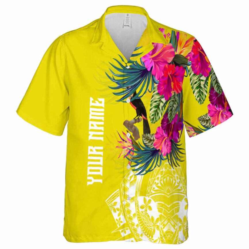 Personalized Bird Polynesian Flowers Hawaiian Shirt Fashion forward