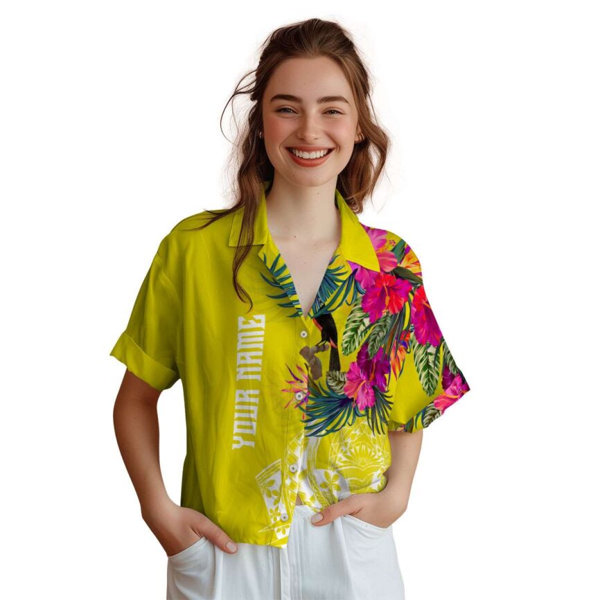 Personalized Bird Polynesian Flowers Hawaiian Shirt Top rated