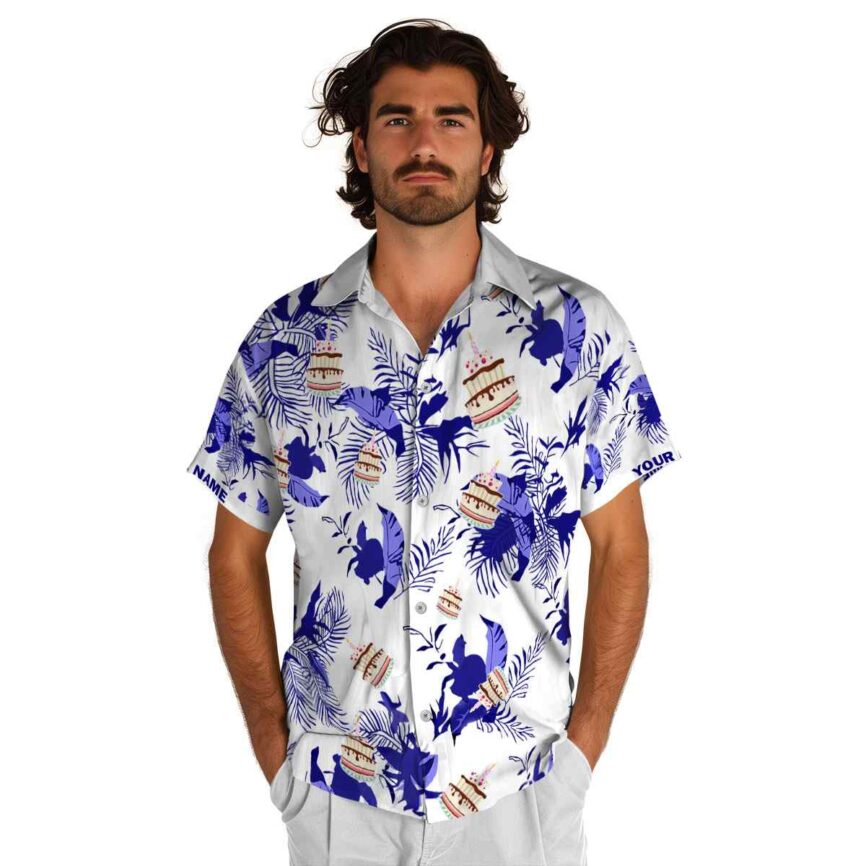Personalized Birthday Leafy Accents Hawaiian Shirt New Arrival