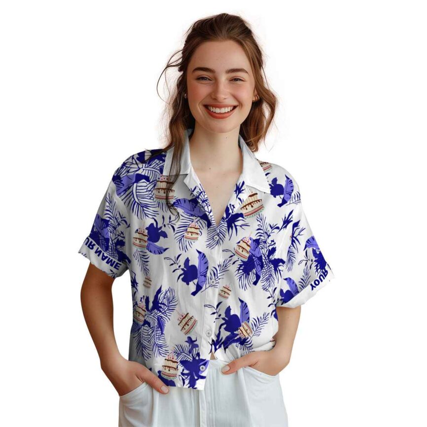 Personalized Birthday Leafy Accents Hawaiian Shirt Top rated