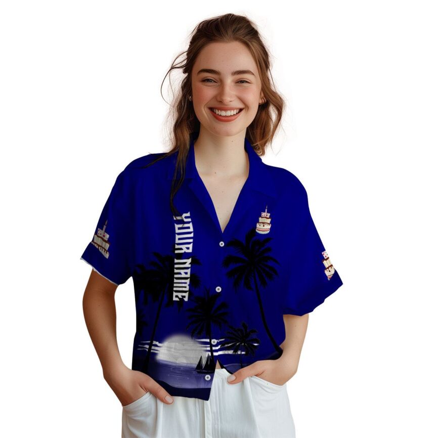 Personalized Birthday Ocean Sunset Hawaiian Shirt Top rated