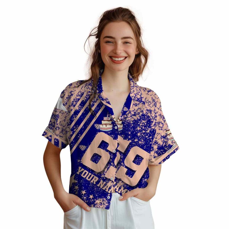 Personalized Birthday Stripe Burst Hawaiian Shirt Top rated