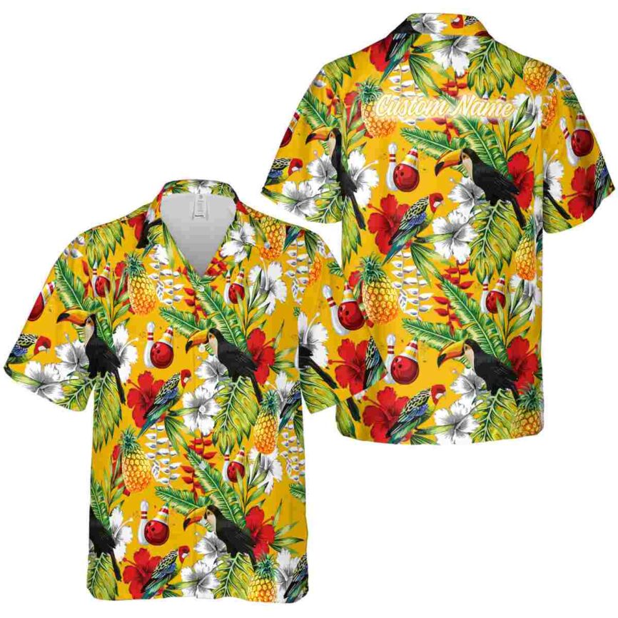 Personalized Bowling Toucan Bird Hawaiian Shirt Premium grade