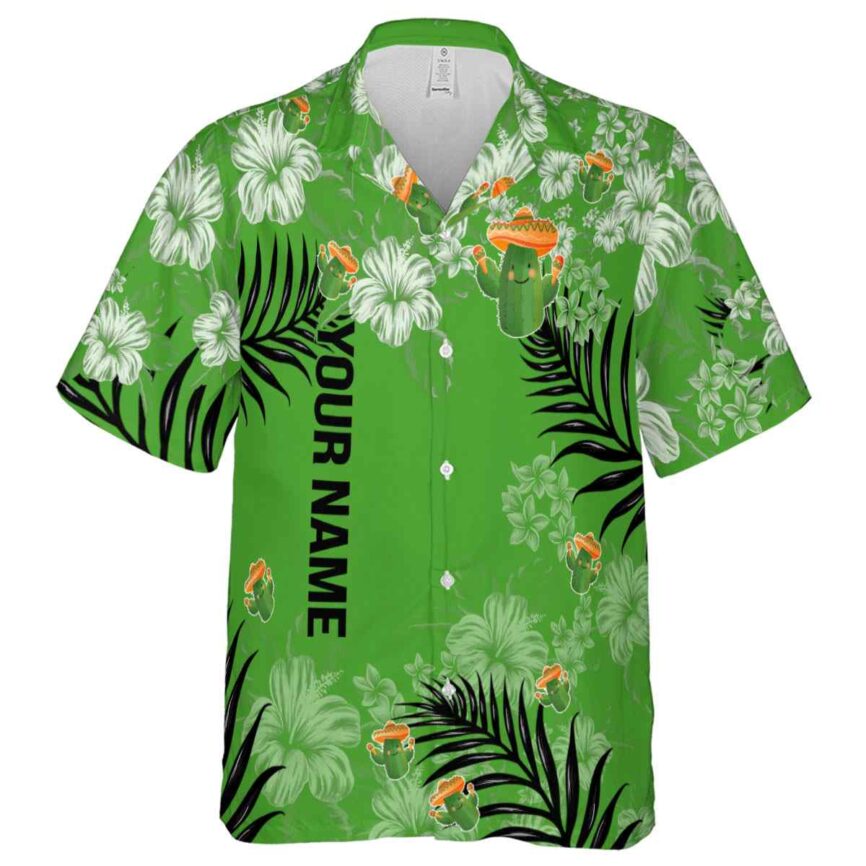 Personalized Cactus Hibiscus Pattern Hawaiian Shirt Fashion forward