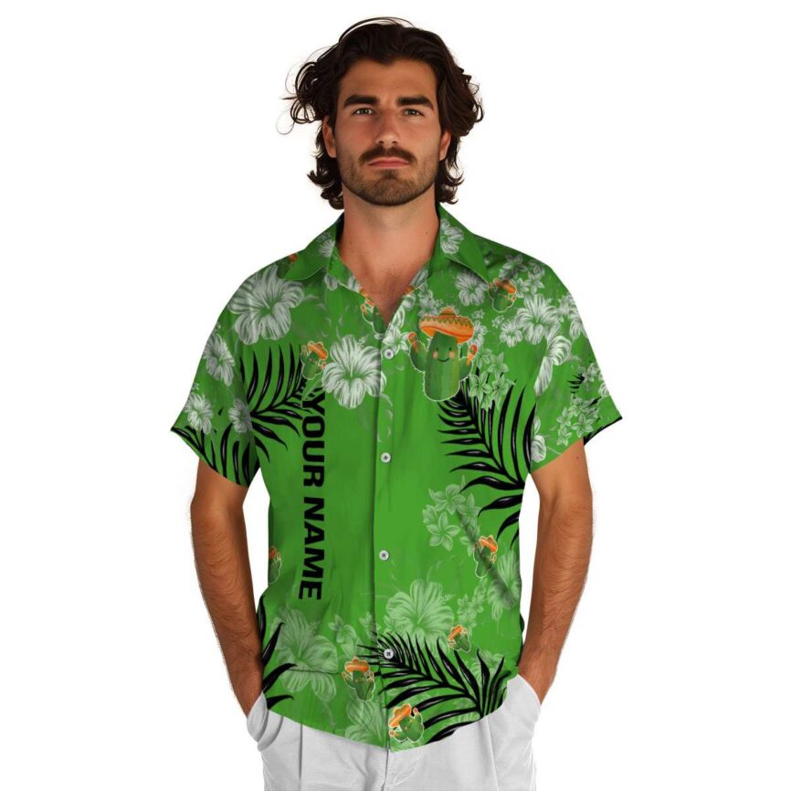 Personalized Cactus Hibiscus Pattern Hawaiian Shirt New Arrival