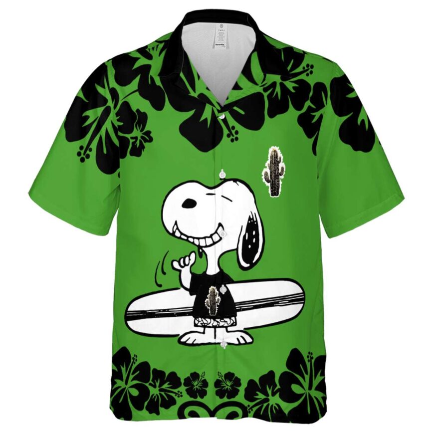 Personalized Cactus Surfing Snoopy Hawaiian Shirt Fashion forward
