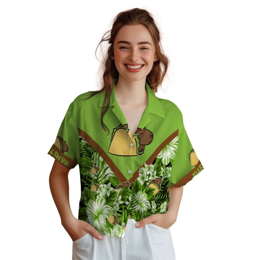 Personalized Capybara Bold Floral Number Hawaiian Shirt Top rated