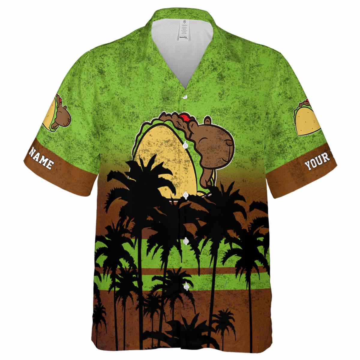 Personalized Capybara Sunset Gradient Hawaiian Shirt Fashion forward Personalized Capybara Sunset Gradient Hawaiian Shirt Fashion forward