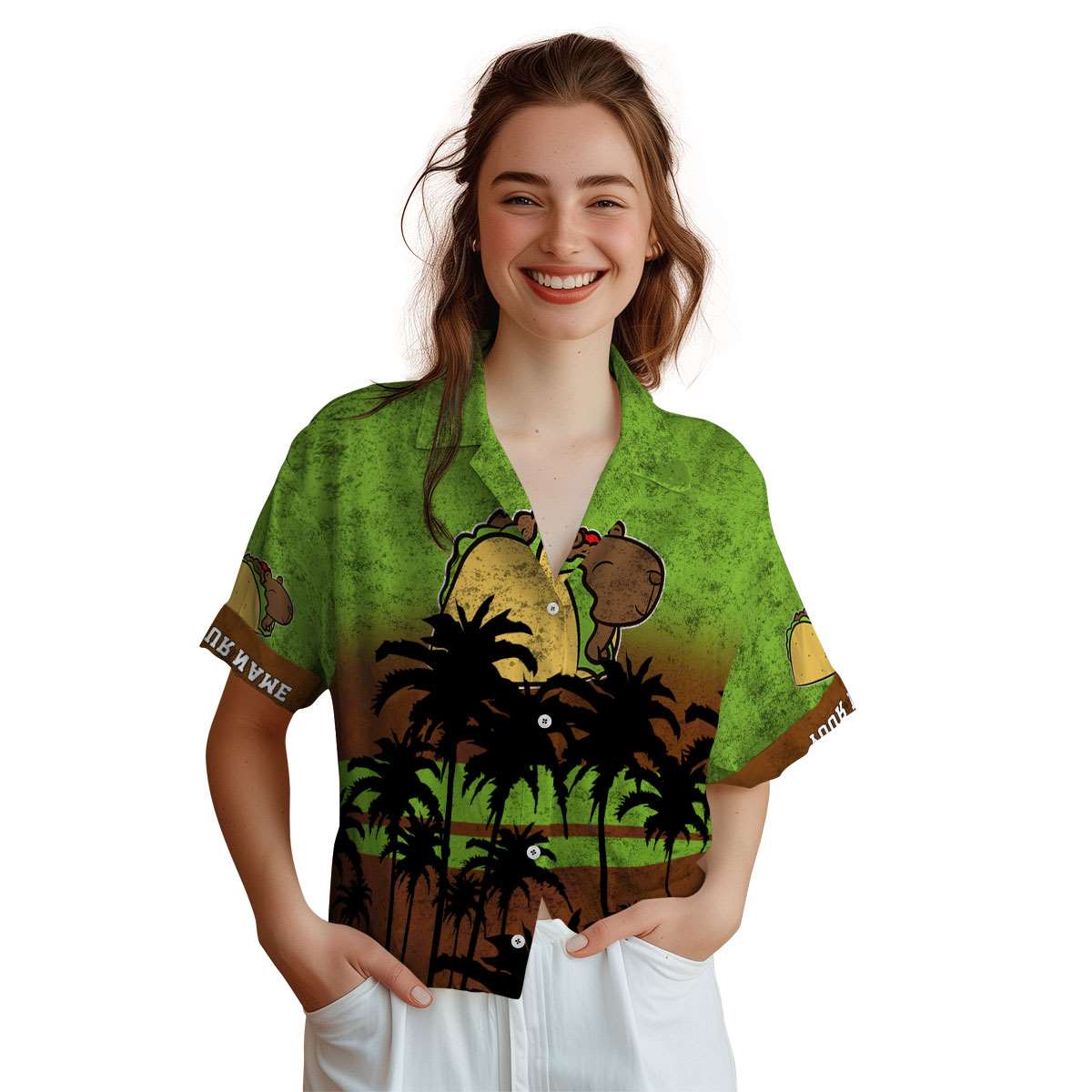 Personalized Capybara Sunset Gradient Hawaiian Shirt Top rated Personalized Capybara Sunset Gradient Hawaiian Shirt Top rated