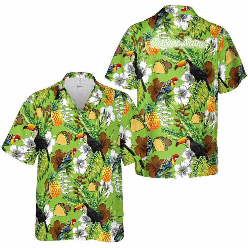 Personalized Capybara Toucan Bird Hawaiian Shirt Premium grade