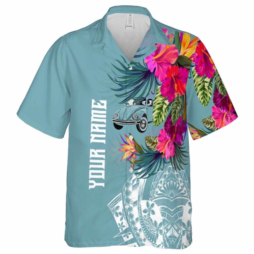 Personalized Car Polynesian Flowers Hawaiian Shirt Fashion forward