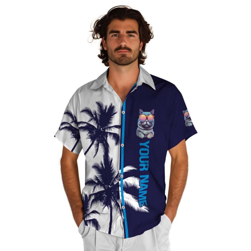 Personalized Cat Beach Vibes Hawaiian Shirt High quality
