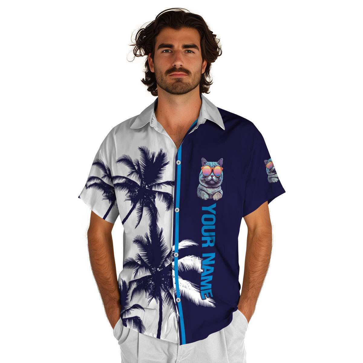 Personalized Cat Beach Vibes Hawaiian Shirt High quality Personalized Cat Beach Vibes Hawaiian Shirt High quality