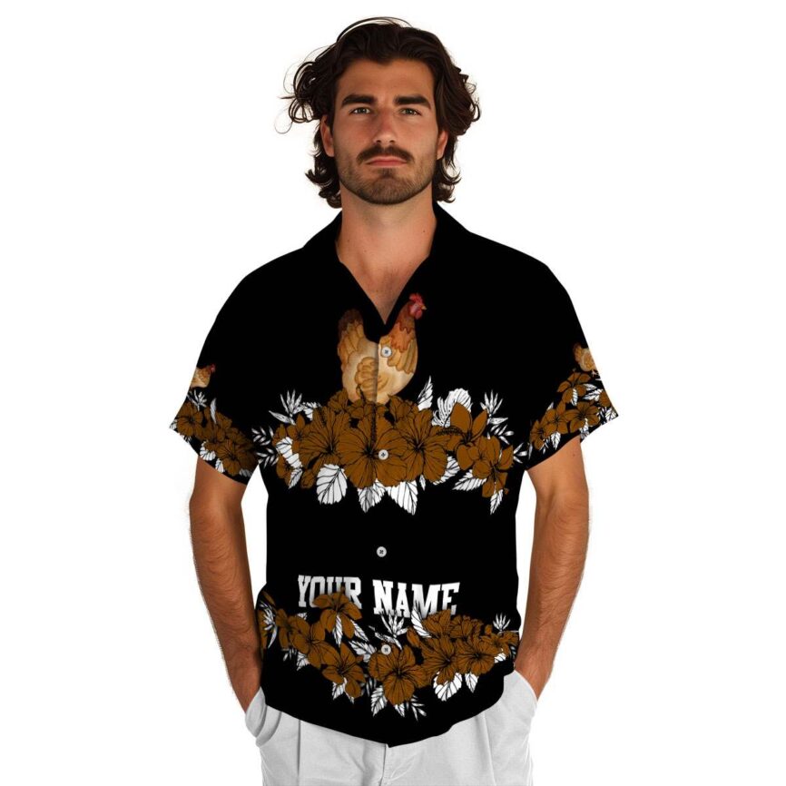 Personalized Chicken Hibiscus Band Hawaiian Shirt New Arrival