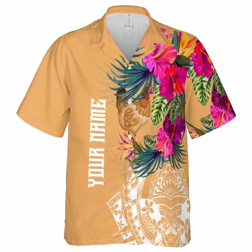 Personalized Chicken Polynesian Flowers Hawaiian Shirt Fashion forward