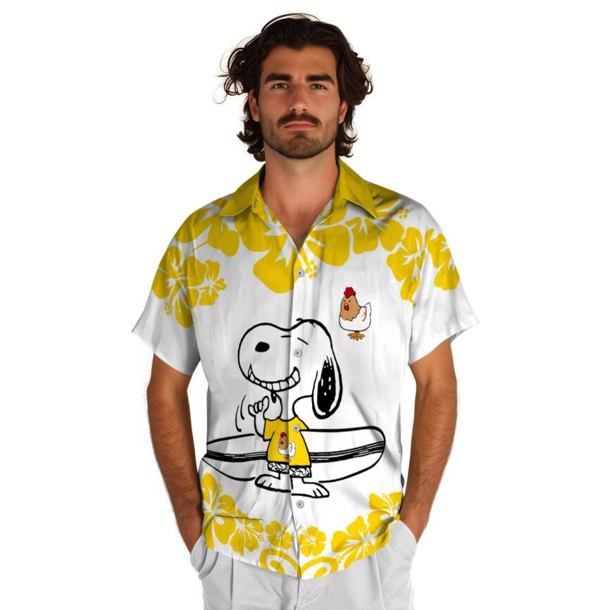 Personalized Chicken Surfing Snoopy Hawaiian Shirt New Arrival