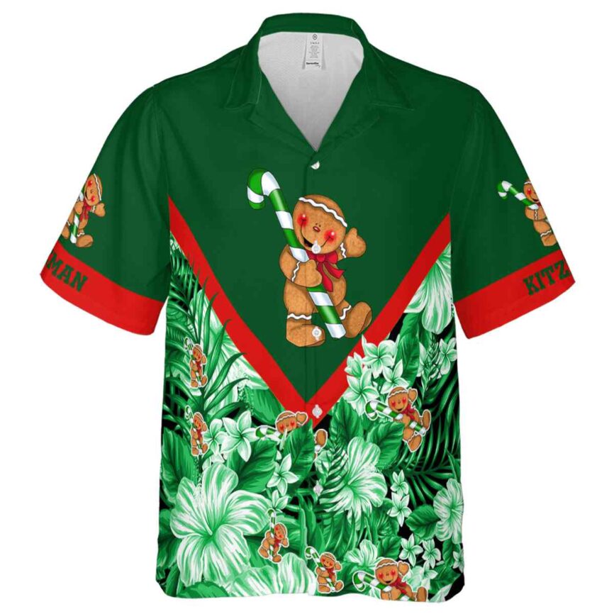 Personalized Christmas Bold Floral Number Hawaiian Shirt Fashion forward