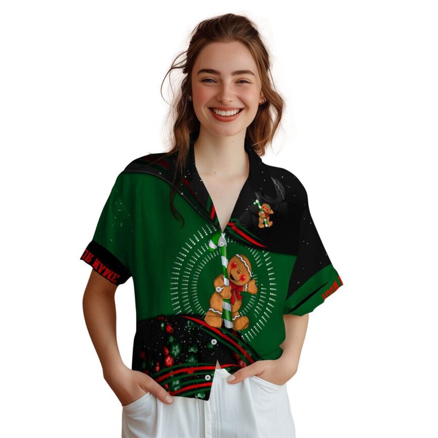 Personalized Christmas Dynamic Swirl Hawaiian Shirt Top rated