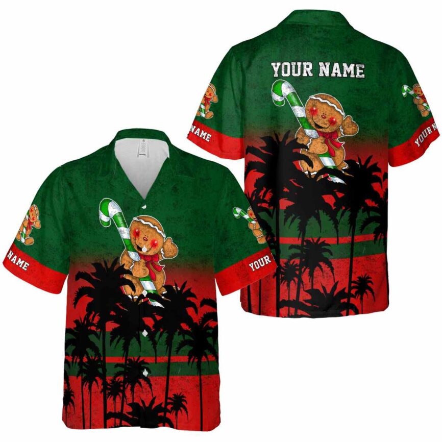 Personalized Christmas Sunset Gradient Hawaiian Shirt Premium grade