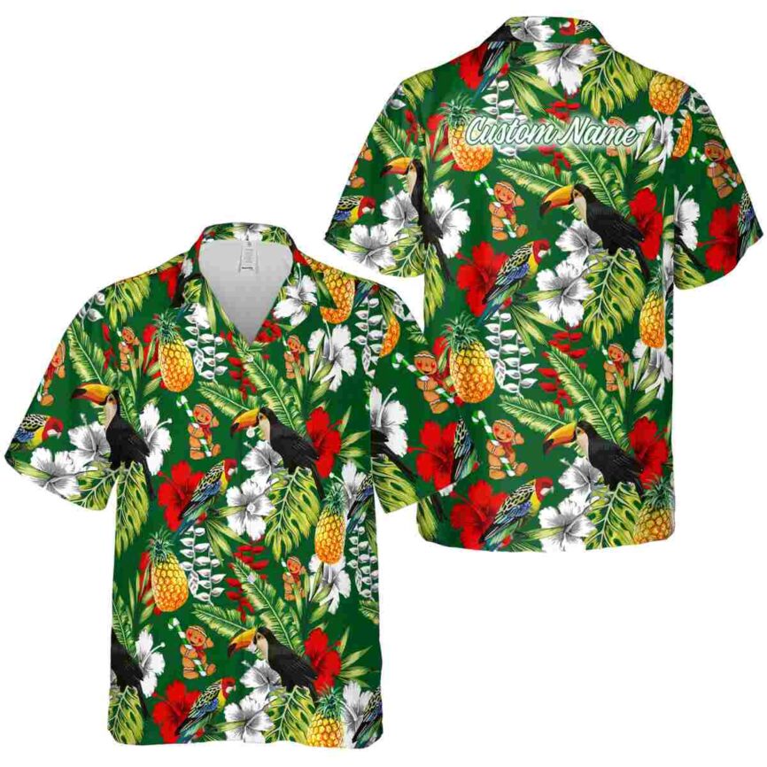 Personalized Christmas Toucan Bird Hawaiian Shirt Premium grade