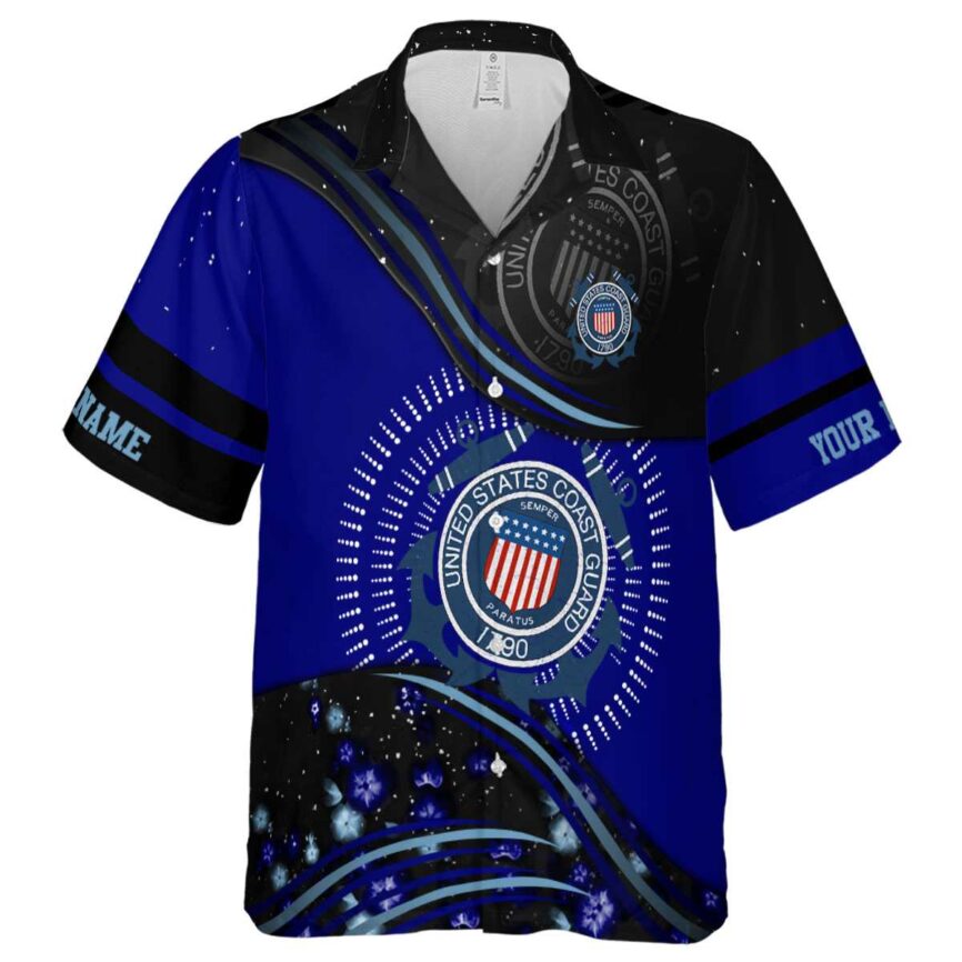 Personalized Coast Guard Dynamic Swirl Hawaiian Shirt Fashion forward
