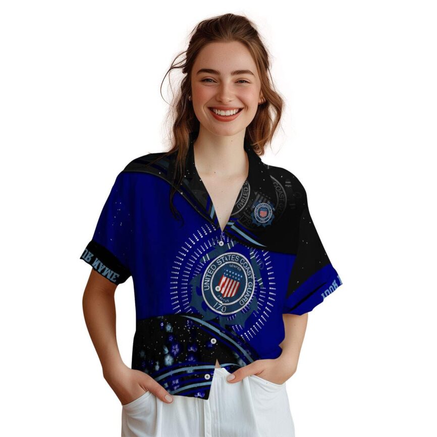 Personalized Coast Guard Dynamic Swirl Hawaiian Shirt Top rated