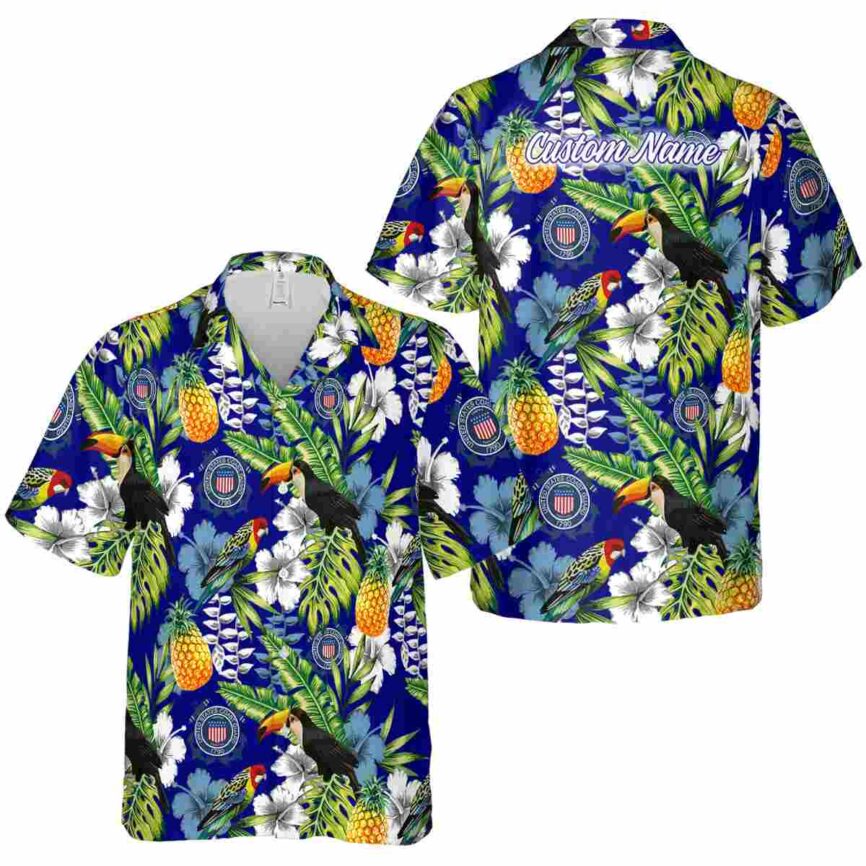 Personalized Coast Guard Toucan Bird Hawaiian Shirt Premium grade