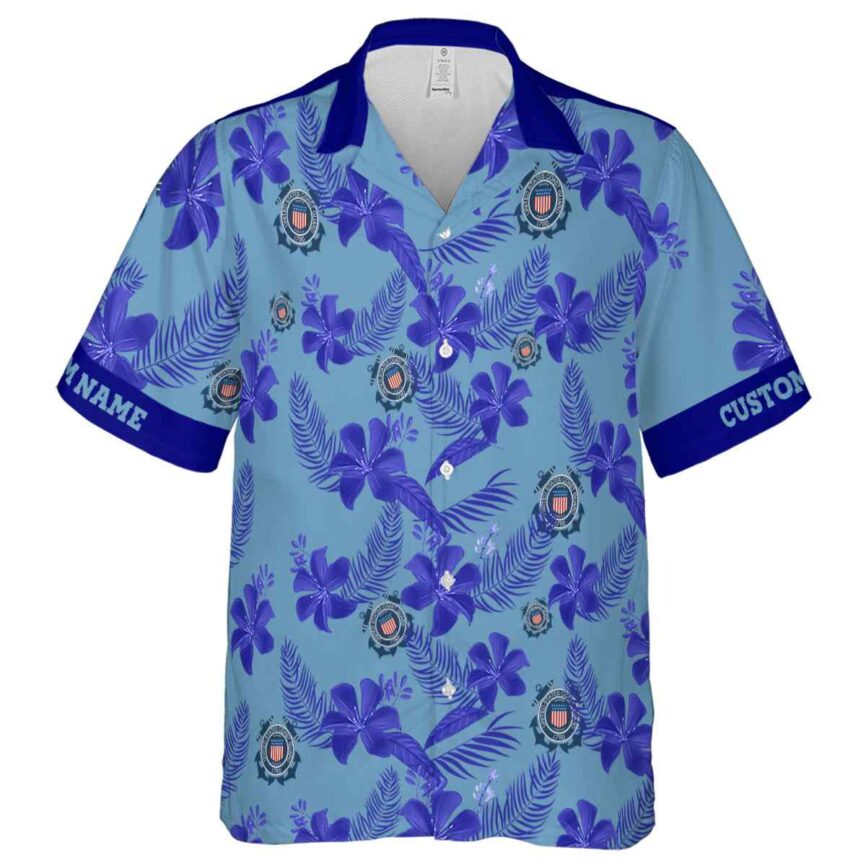 Personalized Coast Guard Tropical Flower Hawaiian Shirt Fashion forward