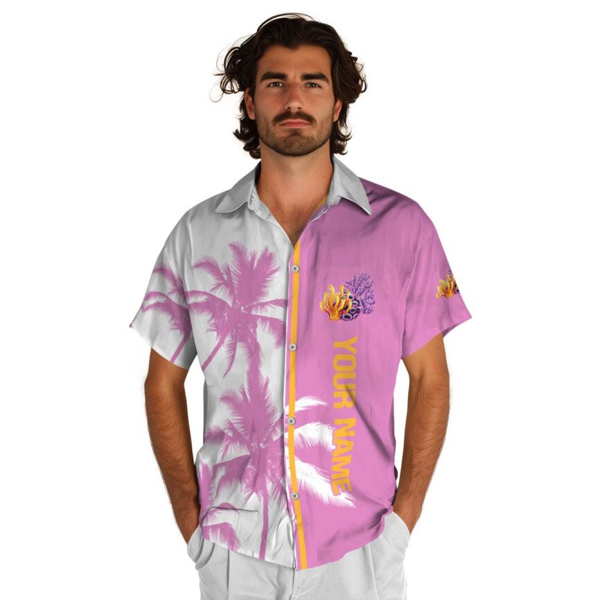 Personalized Coral Beach Vibes Hawaiian Shirt High quality